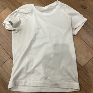 White Short Sleeve Athletic Shirt